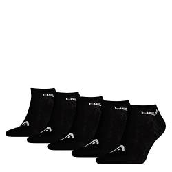HEAD Unisex Sneaker Socken, Schwarz, 43-46 EU von HEAD