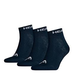 Head Unisex Quarter Socken, Marineblau, 39/42 (3er Pack) von HEAD