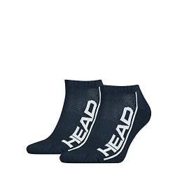 Head Unisex Sneaker Socken, Marineblau, 43/46 (2er Pack) von HEAD