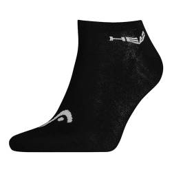 Head Unisex Sneaker Socken, Schwarz, 43/46 (3er Pack) von HEAD