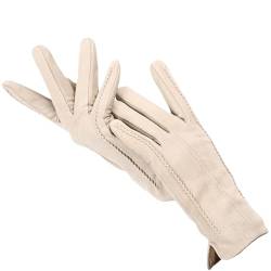 HEAITHpool Touch Handschuhe Farbe Winter Damen Lederhandschuhe Wildleder Damenhandschuhe Beige XXL von HEAITHpool
