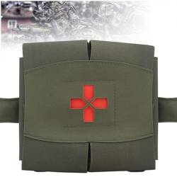 HEARSO Taktische Erste-Hilfe Tasche,Robuste Molle Taille Tasche Für Outdoor Überlebenskit Mit Mehrfachfunktionen Schnellzugriff Und Sichere Befestigung Tactical Airsoft Kit von HEARSO