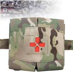 HEARSO Taktische Erste-Hilfe Tasche,Robuste Molle Taille Tasche Für Outdoor Überlebenskit Mit Mehrfachfunktionen Schnellzugriff Und Sichere Befestigung Tactical Airsoft Kit von HEARSO