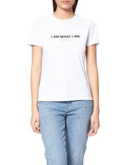 HEART AND SOUL Damen T-Shirt Capri What I M, weiß, Small von HEART AND SOUL