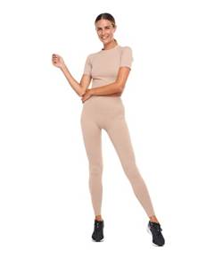 HEART and SOUL Women's State Infinity Leggings, Cappuccino, M/L von HEART and SOUL