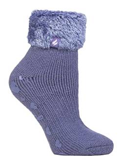 HEAT HOLDERS - 1 Paar Bettsocken Damen Stoppersocken ABS Antirutsch Kuschelsocken Socken (HHL02 Blue) von HEAT HOLDERS