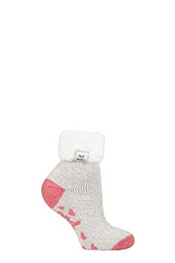 HEAT HOLDERS - 1 Paar Bettsocken Damen Stoppersocken abs antirutsch kuschelsocken socken in 8 farbig 37-42 eur (HHL23) von HEAT HOLDERS