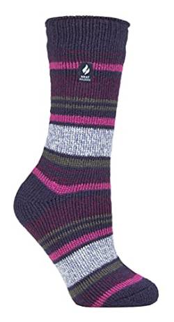 HEAT HOLDERS - Damen Extra Warm Innen Flauschig Thermosocken für Geschenk | Socken für Winter (37-42, Blue Ribbon (Barcelona)) von HEAT HOLDERS