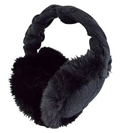 HEAT HOLDERS - Damen Ohrenschützer | Plüsch Warm Ohrenwärmer | Outdoor Thermo Earmuffs (Einheitsgröße, Schwarz) von HEAT HOLDERS