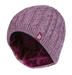 HEAT HOLDERS - Damen Outdoor Winter Warm Beanie Strickmütze mit Innen Fleece (One Size, Rose (Alesund)) von HEAT HOLDERS