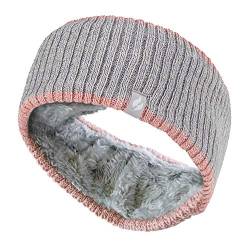 Heat Holders - Damen outdoor gestrickt strick thermo winter stirnband mit innen fleece (One Size, Geripptes Dunkelgrau) von HEAT HOLDERS