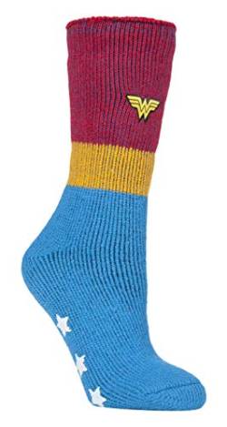 HEAT HOLDERS - Damen Thermo Winter Wonder Woman Socken mit Antirutsch ABS Sohle (37/42, Wonder Woman) von HEAT HOLDERS