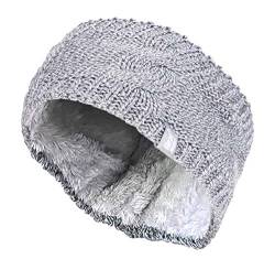 HEAT HOLDERS - Damen outdoor gestrickt strick thermo winter stirnband mit innen fleece (One Size, Grau) von HEAT HOLDERS