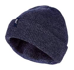 HEAT HOLDERS - Herren Mütze mit Innenfleece für Winter | Strick Beanie mit Warm Fleece (Einheitsgröße, Marine) von HEAT HOLDERS