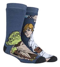 HEAT HOLDERS - Herren Thermo Winter Star Wars Socken mit Antirutsch ABS Sohle (39/45, Luke/Yoda) von HEAT HOLDERS