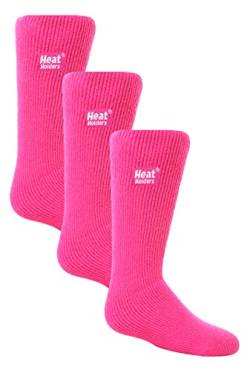 HEAT HOLDERS Kinder Thermosocken für Gummistiefel 3er Pack Jungen Mädchen Warm Thermo Socken für Winter (27-33, Heißes Rosa) von HEAT HOLDERS