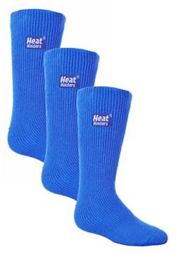 HEAT HOLDERS Kinder Thermosocken für Gummistiefel 3er Pack Jungen Mädchen Warm Thermo Socken für Winter (27-33, Königsblau) von HEAT HOLDERS