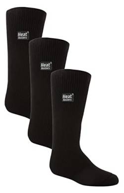 HEAT HOLDERS Kinder Thermosocken für Gummistiefel 3er Pack Jungen Mädchen Warm Thermo Socken für Winter (27-33, Schwarz) von HEAT HOLDERS