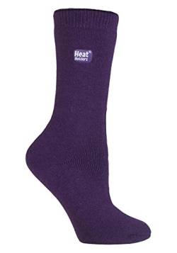 HEAT HOLDERS Lite - Damen Warme Winter Dünn Thermosocken in 4 Farben 37-42 eur (37-42, Violett) von HEAT HOLDERS