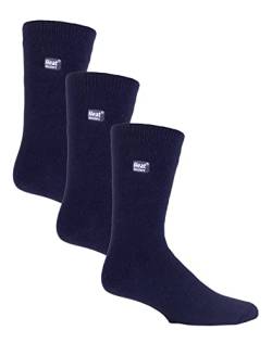 HEAT HOLDERS Lite - Herren 3er Pack Thermosocken für Winter | Socken mit Innenfleece (39-45, Marine) von HEAT HOLDERS