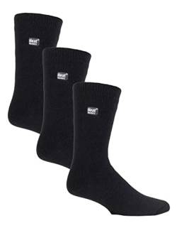 HEAT HOLDERS Lite - Herren 3er Pack Thermosocken für Winter | Socken mit Innenfleece (39-45, Schwarz) von HEAT HOLDERS