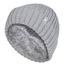HEAT HOLDERS - Mädchen Winter Warm Plüsch Mütze mit Pompon Bommel (7-10 Jahre, Cloud Grey) von HEAT HOLDERS