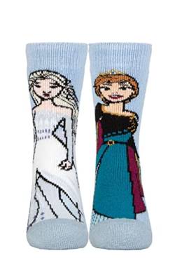 HEAT HOLDERS SOCKSHOP Disney Kinder 1.6 TOG Lite Frozen Anna und Elsa Thermal Socken Packung 1 Lila 27-30 von HEAT HOLDERS