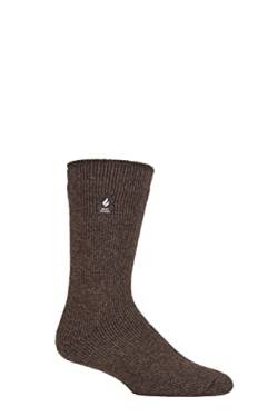 Wärme Halter Herren 1 Paar Thermosocken Sockshop 6-11 Mens Earth Brown von HEAT HOLDERS