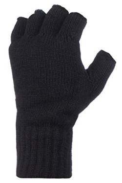 Wärme Holders Herren 1 Paar 2.3 Tog Heatweaver Yarn Fingerlose Handschuhe Einheitsgröße Schwarz von HEAT HOLDERS