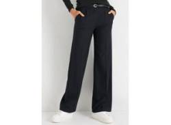 Anzughose HECHTER PARIS Gr. 38, N-Gr, schwarz Damen Hosen High-Waist-Hosen von HECHTER PARIS
