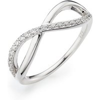 HECHTER PARIS Fingerring Schmuck Geschenk Silber 925 Damenring Infinity, mit Topas von HECHTER PARIS