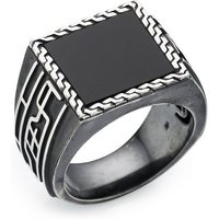 HECHTER PARIS Fingerring Schmuck Geschenk Silber 925 Herrenring Farbstein Edelstein, mit Onyx oder Tigerauge von HECHTER PARIS