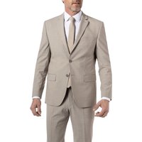 HECHTER PARIS Herren Sakko beige Schurwoll-Stretch meliert von HECHTER PARIS