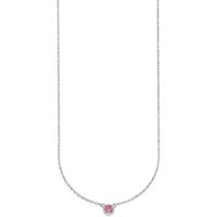 HECHTER PARIS Kette mit Anhänger Schmuck Geschenk Silber 925 Halsschmuck Halskette Ankerkette Solitär, mit Zirkonia (synth) von HECHTER PARIS