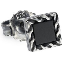 HECHTER PARIS Single-Ohrstecker Schmuck Geschenk Silber 925 Ohrschmuck Ohrring Single Edelstein, mit Onyx oder Tigerauge von HECHTER PARIS