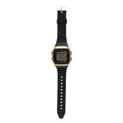 HEEPDD Digitaluhr Sport-Digitaluhr Stoßfest Wasserdicht Tag und Datum mit Verstellbarem Armband Multifunktional für Männer Im Alltag (Gold) von HEEPDD