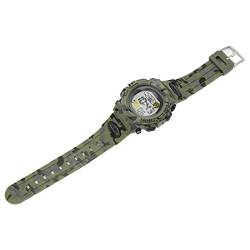 HEEPDD Uhr, PU-Armband, Digitale Herrenuhr, Wasserdichtes ABS-Gehäuse für Outdoor-Sportarten (Grün) von HEEPDD