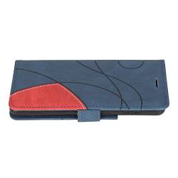 Handyhülle Flip PU Leder Phone Wallet Case Mehrere Kartenfächer Stoßfester Geschäftsschutz (Blau) von HEEPDD
