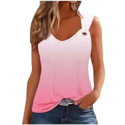 Tank Top Damen Sommer Ärmellose Shirts Sexy Aushöhlen Tops Baumwolle Oberteile Rundhals Sommerwesten Spaghetti Cami Unterhemden Basic Tees Shirt Mode Lockere Blusen Tuniken Lässige Sportkleidung von HEITUI