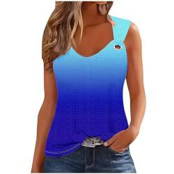 Tank Top Damen Sommer Ärmellose Shirts Sexy Aushöhlen Tops Baumwolle Oberteile Rundhals Sommerwesten Spaghetti Cami Unterhemden Basic Tees Shirt Mode Lockere Blusen Tuniken Lässige Sportkleidung von HEITUI