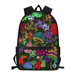 HELLHERO Kinder Rucksäcke für Jungen Mädchen Schultasche Vorschule Grundausstattung Büchertasche, mushroom, Medium von HELLHERO