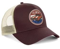 HELLMOTORS Chevy Trucker Cap Hot Rod Oldschool V8 Kappe Choco von HELLMOTORS