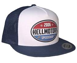 HELLMOTORS Speedshop Snapback Cap Flexfit Trucker Oldschool Hotrod Kappe Rapper von HELLMOTORS