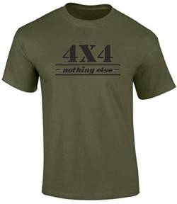 Herren T-Shirt 4 X 4 Nothing Else Offroad Truck V8 (XL) von HELLMOTORS