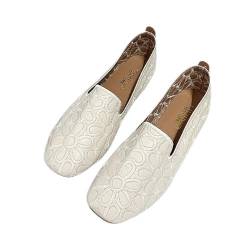 HELVES Doudou Schuhe Damen 2022 große Größe quadratische Zehen Flacher Mund Flache Schuhe weiche Sohle Mutterschuhe Einzelschuhe (Farbe : 3, Size : 37 EU) von HELVES