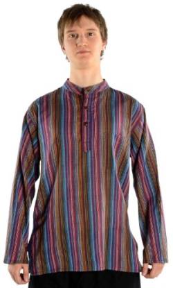 HEMAD Fischerhemd Baumwoll-Hemden Kurta Hemd Multi S von HEMAD