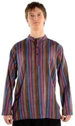 HEMAD Fischerhemd Baumwoll-Hemden Kurta Hemd Multi XL von HEMAD