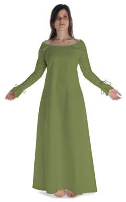 HEMAD Mittelalter Kleid Hildegune aus Baumwolle Hellgrün L/XL Gewandung LARP von HEMAD