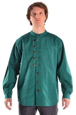 HEMAD Trachtenhemd Ache grün L - Baumwoll-Hemd von HEMAD