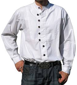 HEMAD Trachtenhemd Ache weiß L - Baumwoll-Hemd von HEMAD